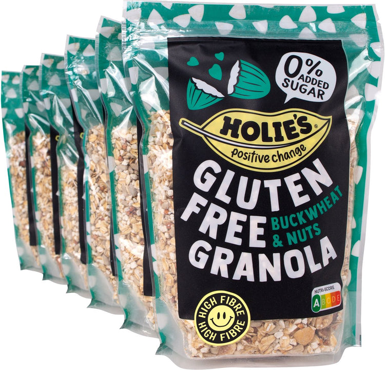 Holie's glutenfreies Müsli Buchweizennüsse 330gr – Frühstücksflocken – zuckerfrei – gesund – vegan