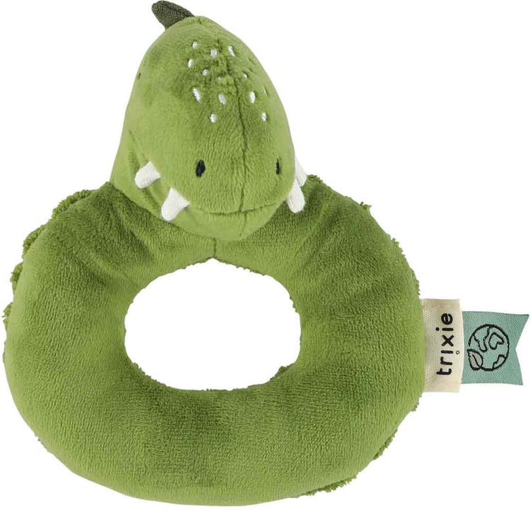 Trixie Rassel – Mr. Dino – Kuscheliges Babyspielzeug mit Knistergeräusch – Sinnesspielzeug – ab 3 Monaten