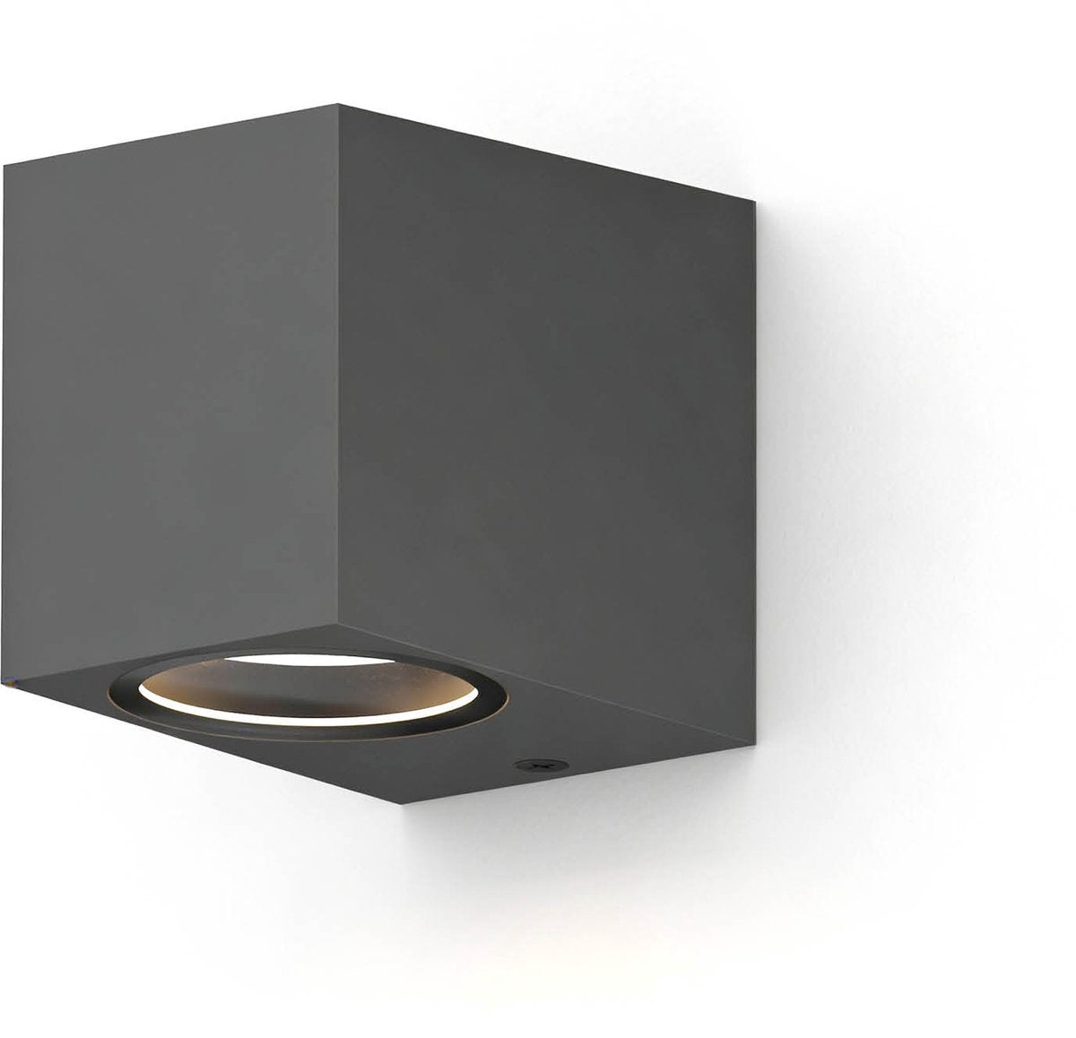 Calex Wandleuchte Downlight Sanremo – GU10 – IP54 wasser- und staubgeschützt – für den Innen- und Außenbereich geeignet – einfache Installation – rechteckig – Anthrazit