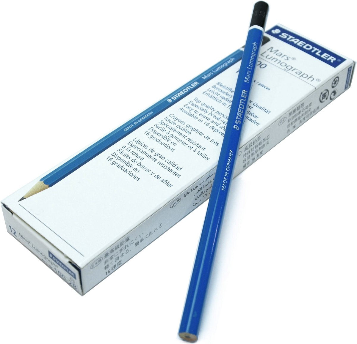 Staedtler Mars Lumograph Bleistift 6b 12 Stück 100-6b
