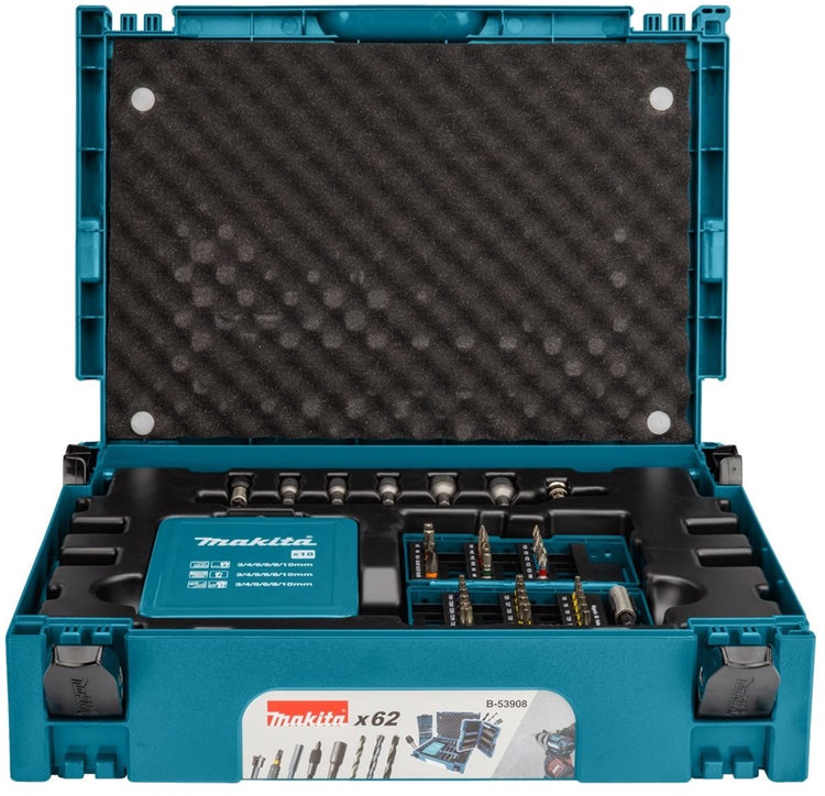 Makita b-53908 Bohrer- und Schraubbit-Set 62-teilig in Mbox