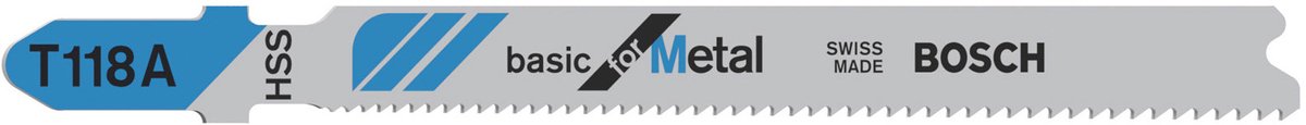 Bosch - Stichsägeblatt T 118 A Basic für Metall - 3 Stück