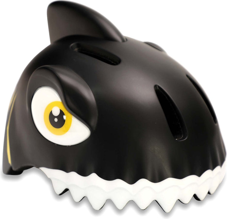 Verrückte Sicherheit – Kinderfahrradhelm – Fahrradhelm für Kinder – Black Shark – EN1078 zertifiziert – Größe S – 49 54 cm verstellbar