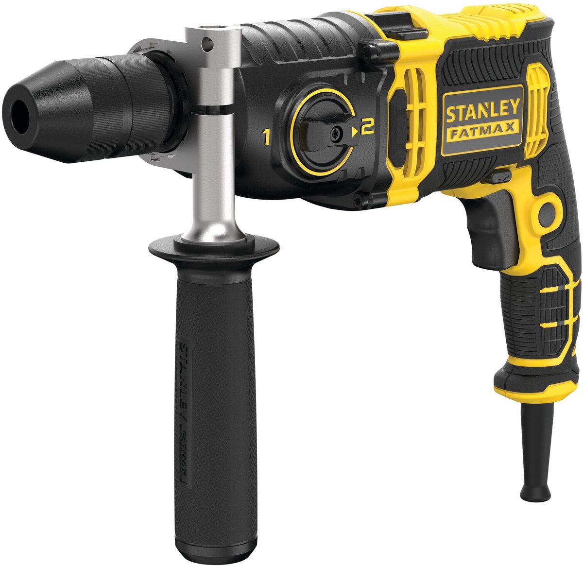 Stanley Fatmax 850 W Schlagbohrmaschine mit 2 Geschwindigkeiten im Koffer fmeh850k-qs