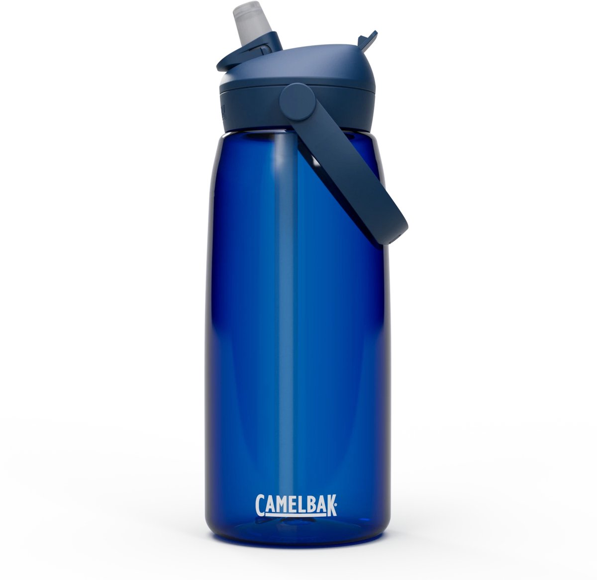 Camelbak Thrive Flip Straw Trinkflasche – 1 l – mit Strohhalm – Wasserflasche – Blau