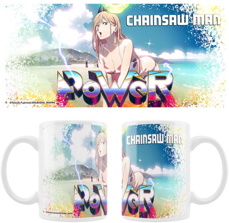 Sakami Merchandise Kettensägenmann Keramikbecher Tasse Powerbecher Becherbecher