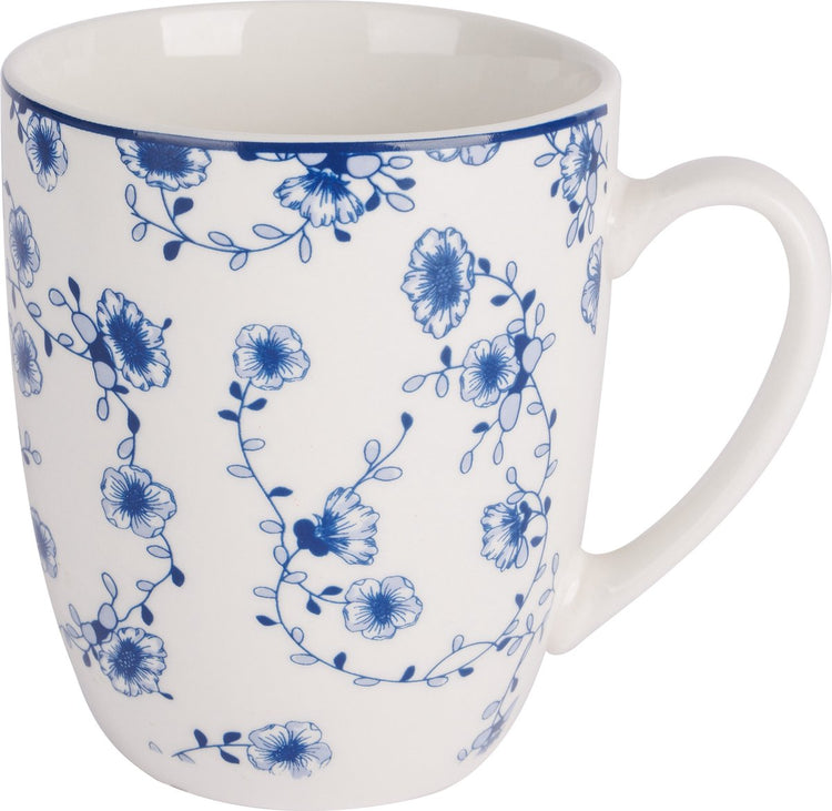 Gemütliche, trendige Flor-Azul-Tasse – 37 c L – Set 4