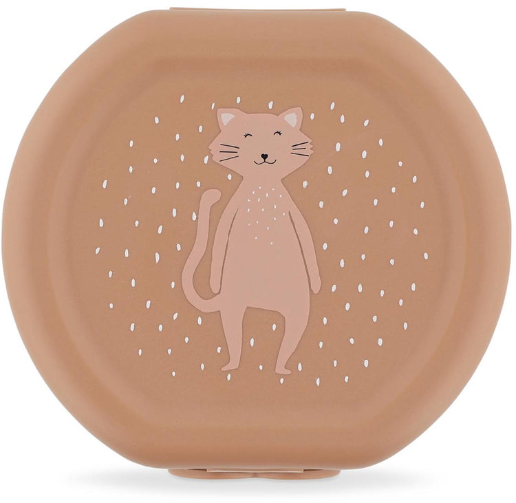 Trixie Set aus zwei Snackboxen mit Clip – mrs. Katze - leicht zu öffnen - BPA-frei - für die Schule und unterwegs