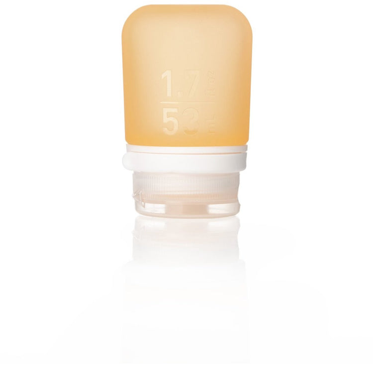 Human Gear – Gotoob+ – Reiseflasche – Flachmann – wiederverwendbar – leicht – klein – 53 ml – Orange