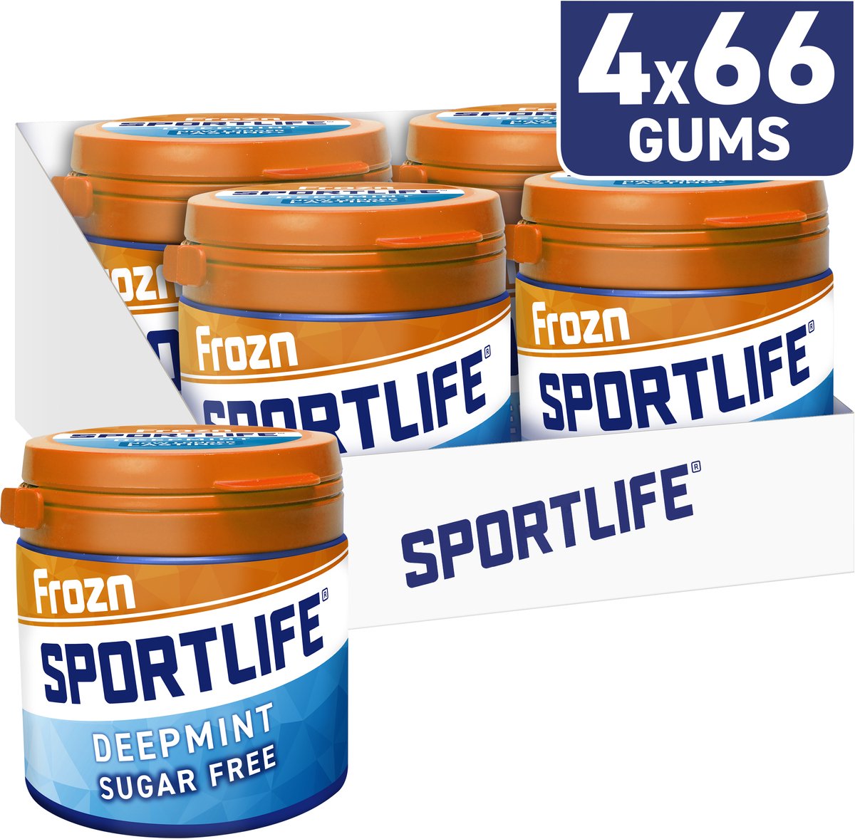 Sportlife Frozen Deep Pot – extrem frischer zuckerfreier Kaugummi – 4 x 99 g