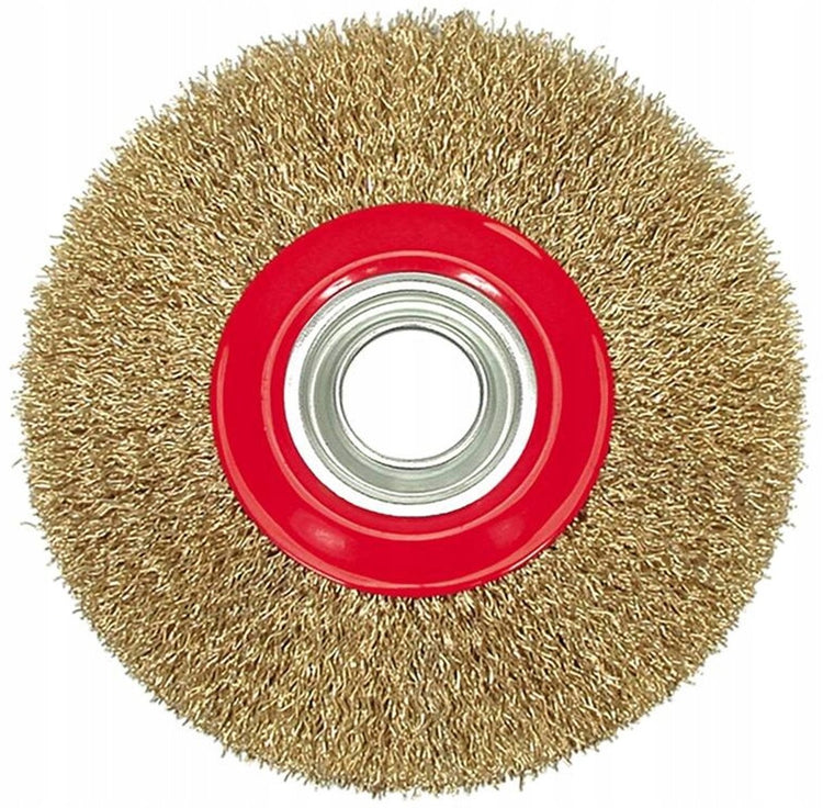 Vorel-Tellerbürste 150 mm gewellter Messingdraht 6000 U/min min