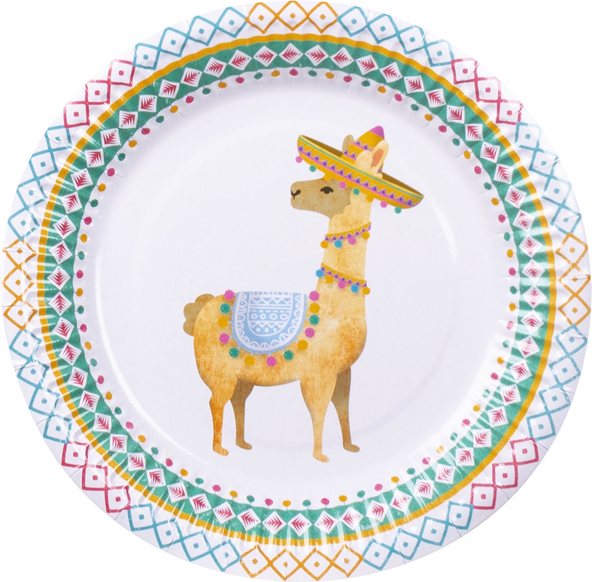 Boland - Set mit 6 Papptellern Lama - Lama - Lama