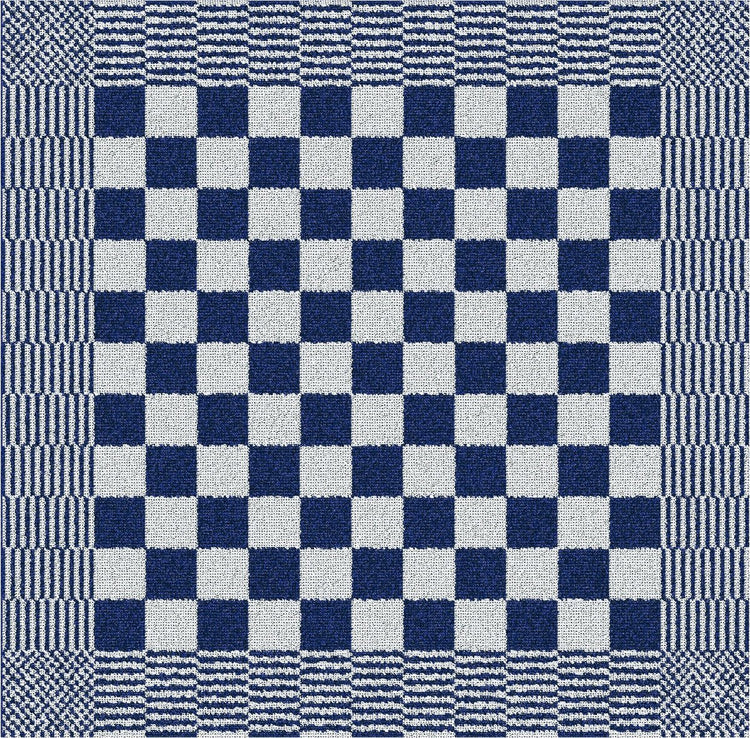 Ddddd - Grill - 6x Küchentuch - Set mit 6 Stück - Küchentücher - 50x55cm - blau