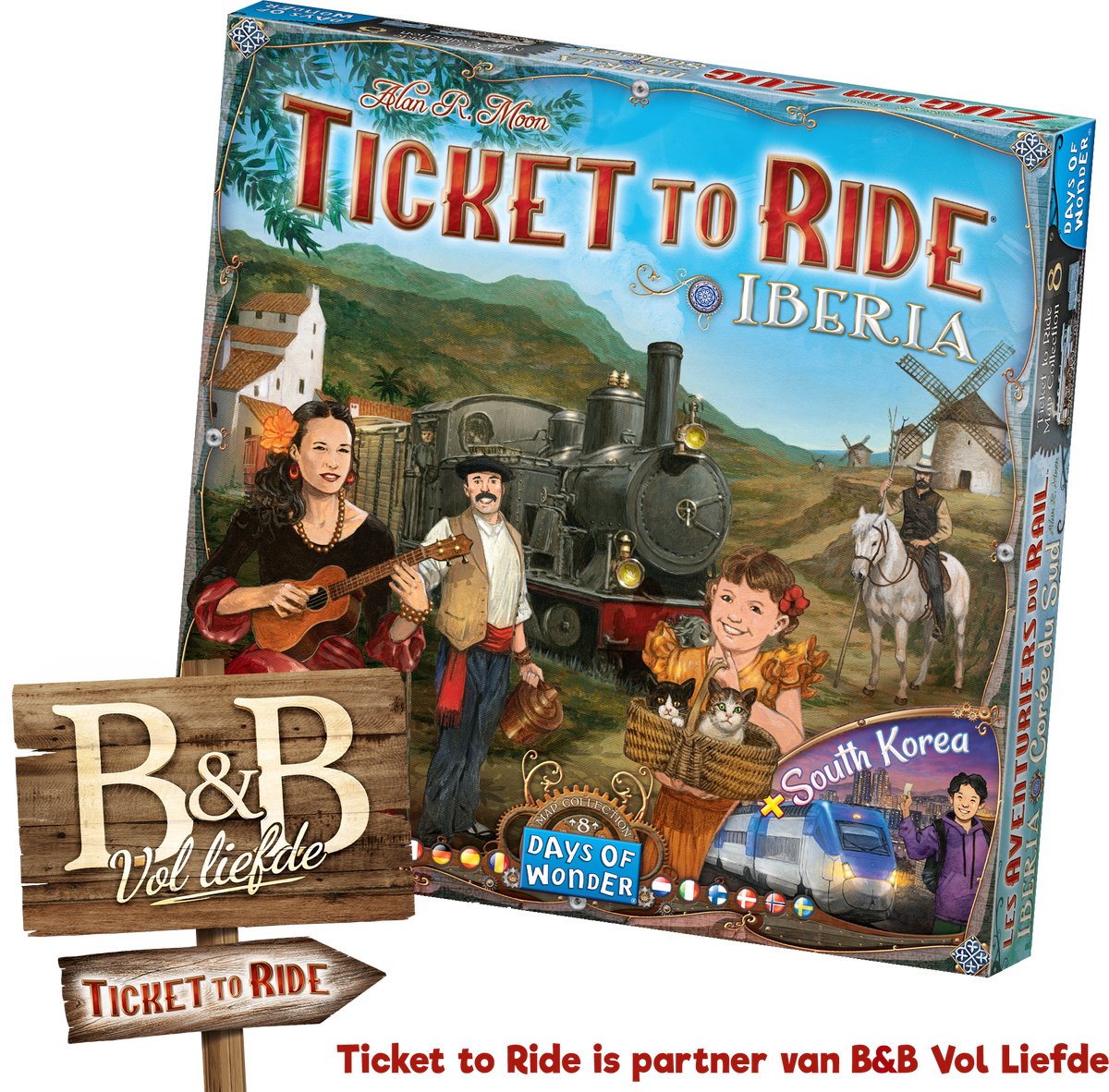 Days of Wonder – Ticket to Ride – Iberia Südkorea – Erweiterung – Brettspiel