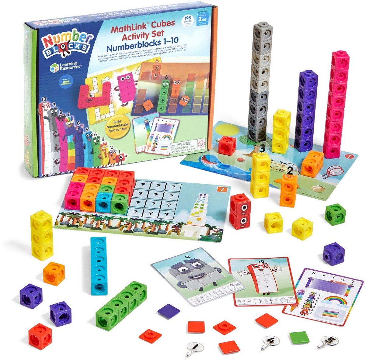 Lernressourcen Mathlink® Cubes Numberblocks® 1-10 Aktivitätsset – 3+