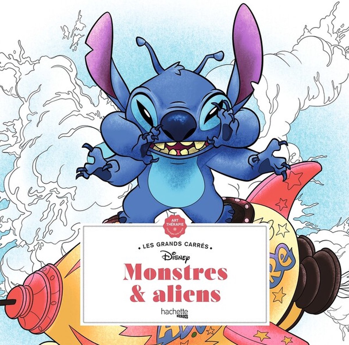 Hachette Helden Disney Les Grands Carrés Monsters Aliens – Malbuch für Erwachsene
