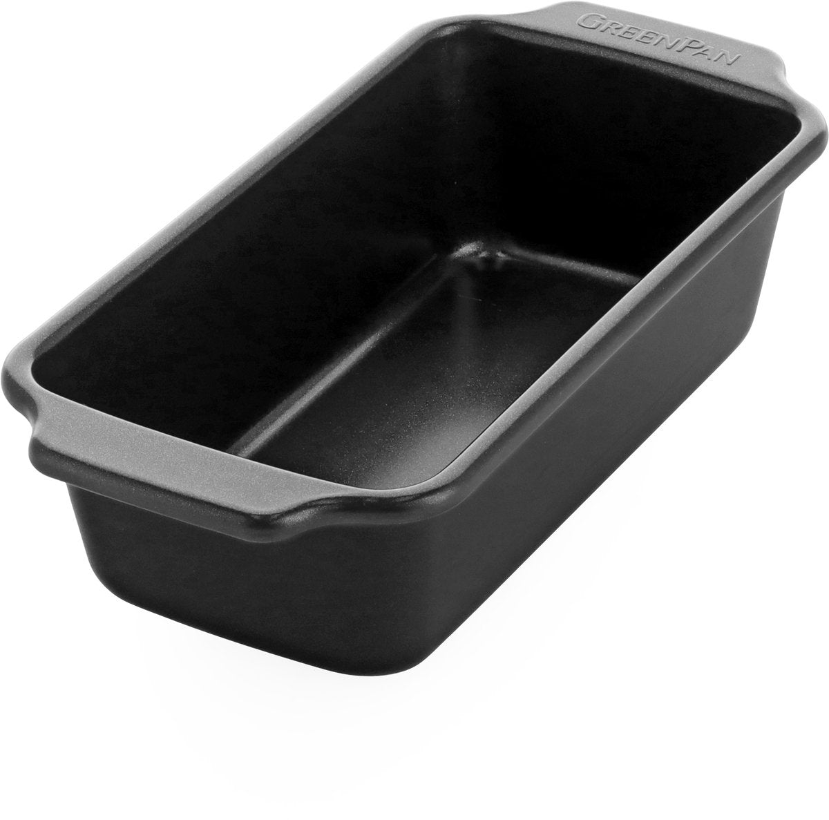 Greenpan Bistro-Kuchenform – 22,5 x 11,5 cm – PFAS-freie Antihaftbeschichtung – Backform aus Keramik – ofenfest bis 230 °C – rechteckig – schwarz