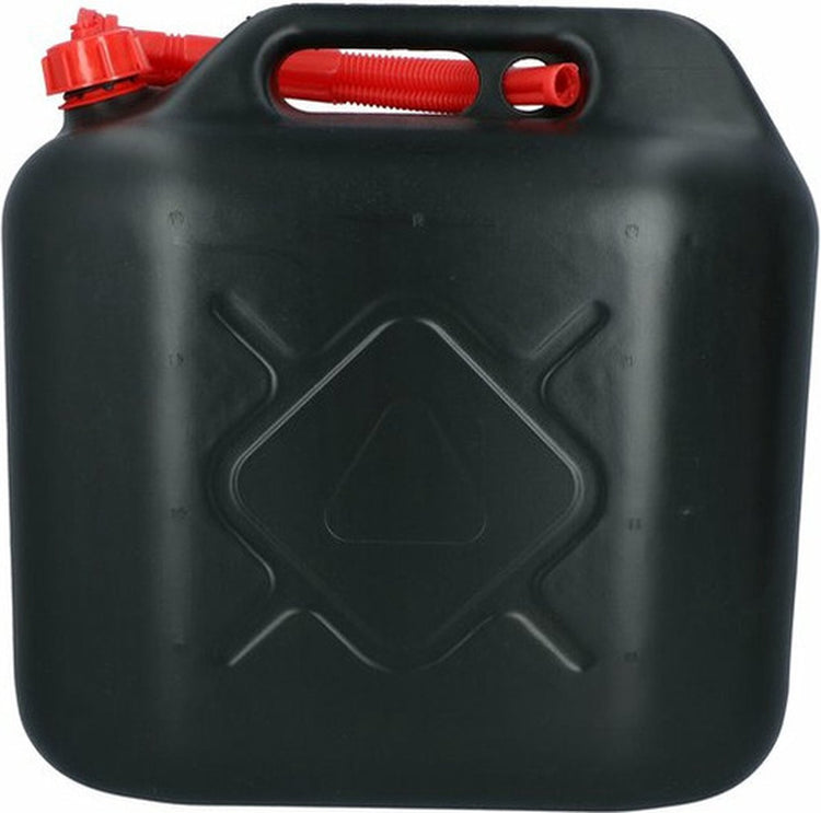Carpoint Kanister - für Kraftstoff - 20 Liter - schwarz - inkl. roter Auslauf - Benzin und Diesel - 38 x 19 cm