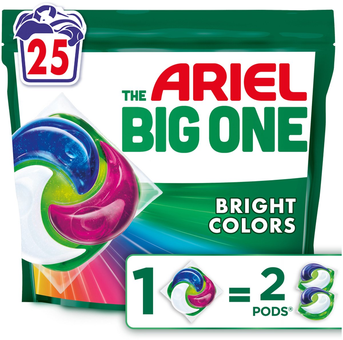 Ariel 3in1 Waschmittelkapseln der Große – Farbe – 25 Wäschen