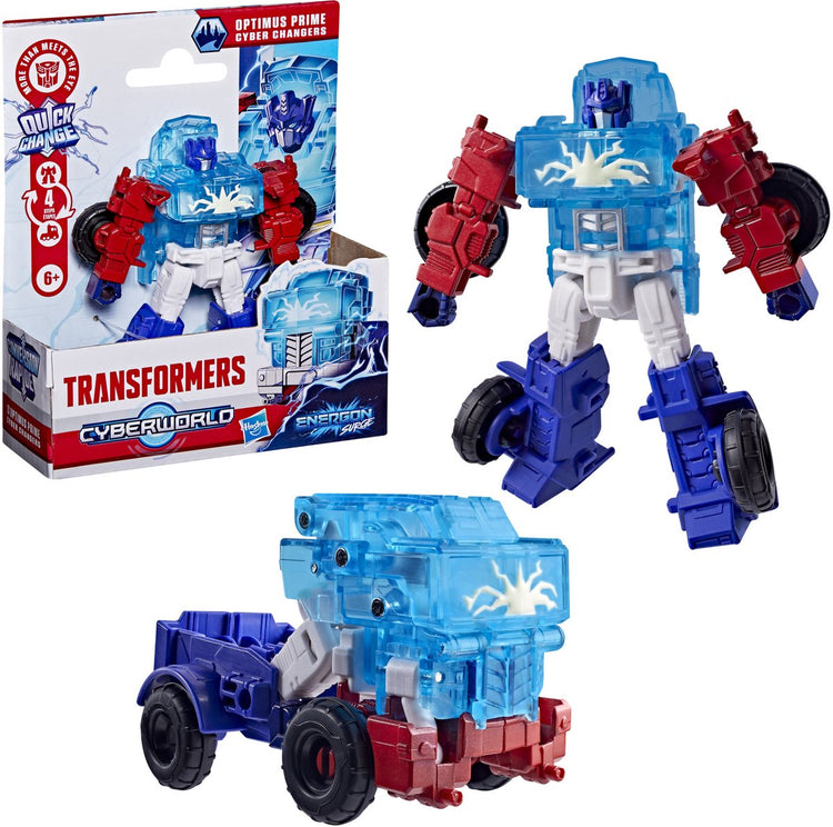 Transformers Cyberworld Energon Surge Optimus Prime Cyber Changers – Actionfigur