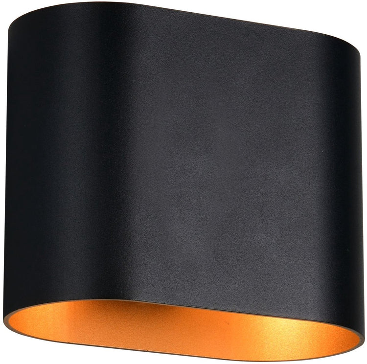 Trio alani - Wandleuchte - Schwarz-Gold - exkl. 1x G9 3 W - Beleuchtung nach oben und unten - Wandmontage