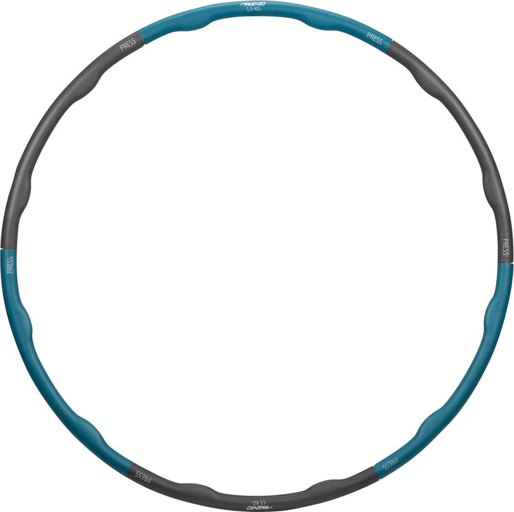 Avento Fitness Hula Hoop - 1,5 kg - Blaugrau - Durchmesser 100 cm