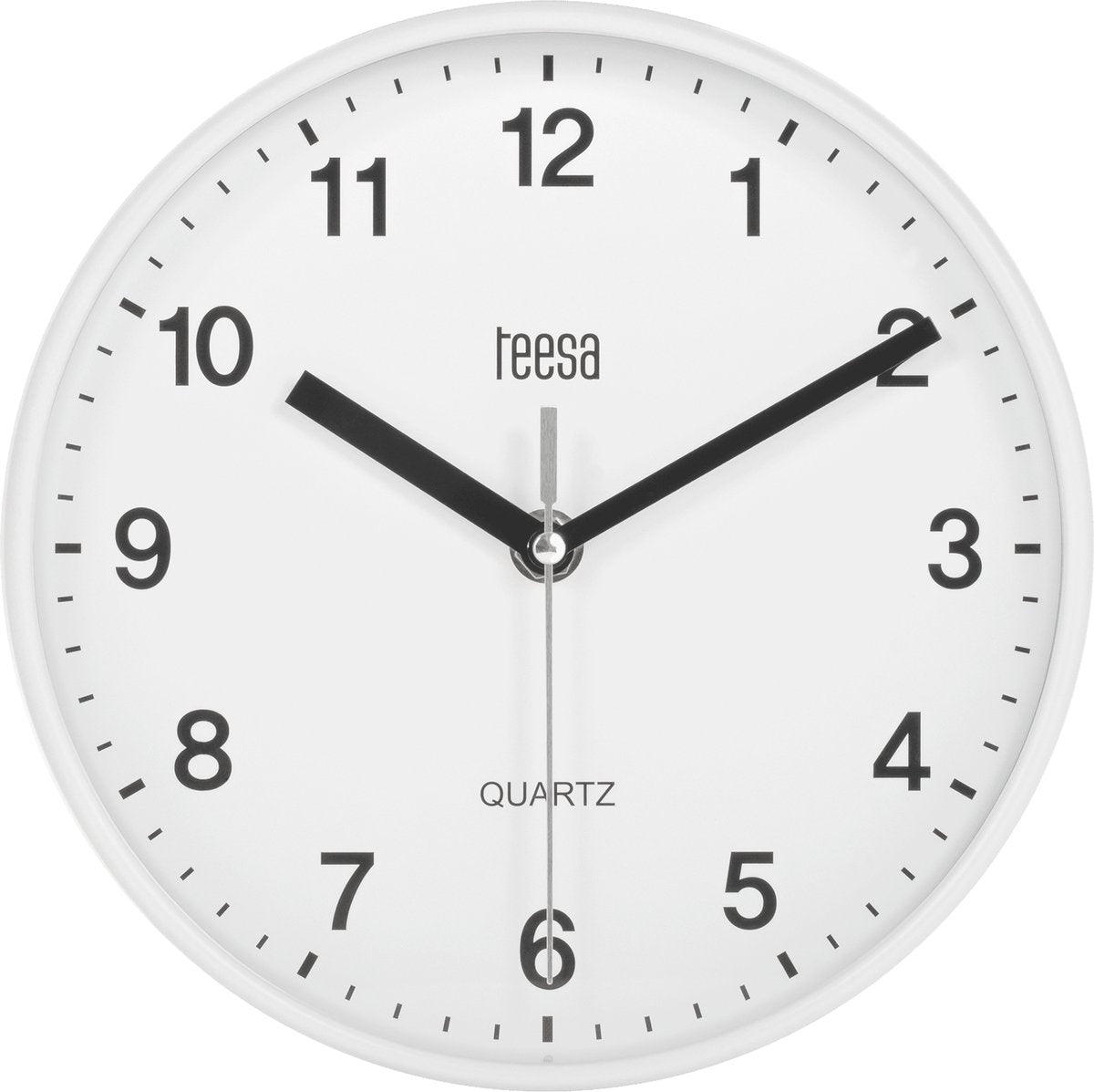Teesa tsa0038 analoge wanduhr 20 cm weiß