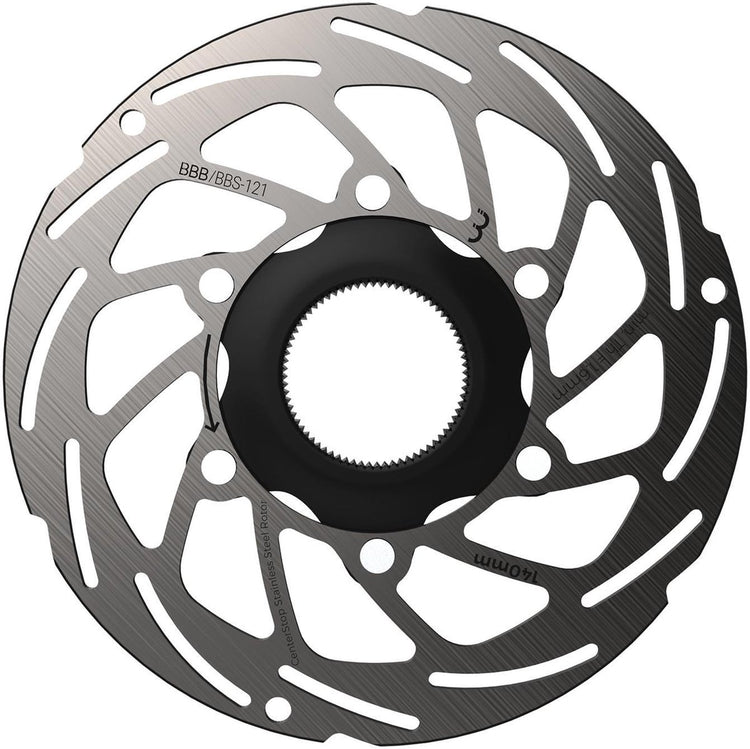 BBB Cycling Scheibenbremse Center Stop Center Lock Bremsscheibe BBS-121 – Silber – 140 mm