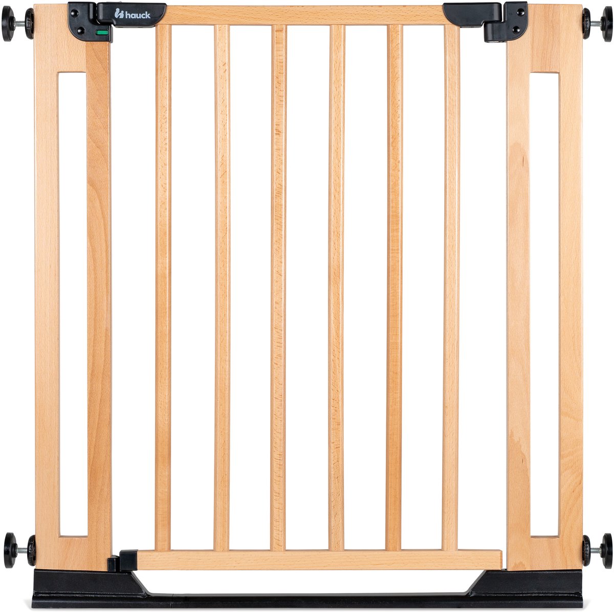 Hauck Clear Step Easyclose Eco – stabiles Tür- und Treppenschutzgitter aus Buchenholz – Buche