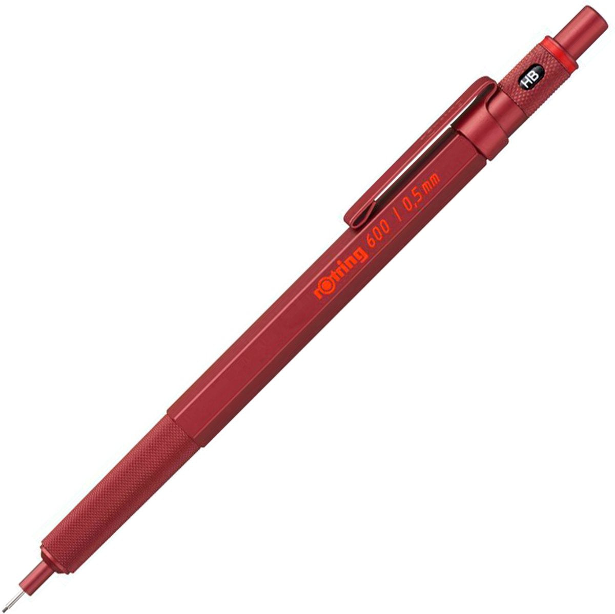 Rotring 600 Druckbleistift – 0,5 mm – rotes Gehäuse