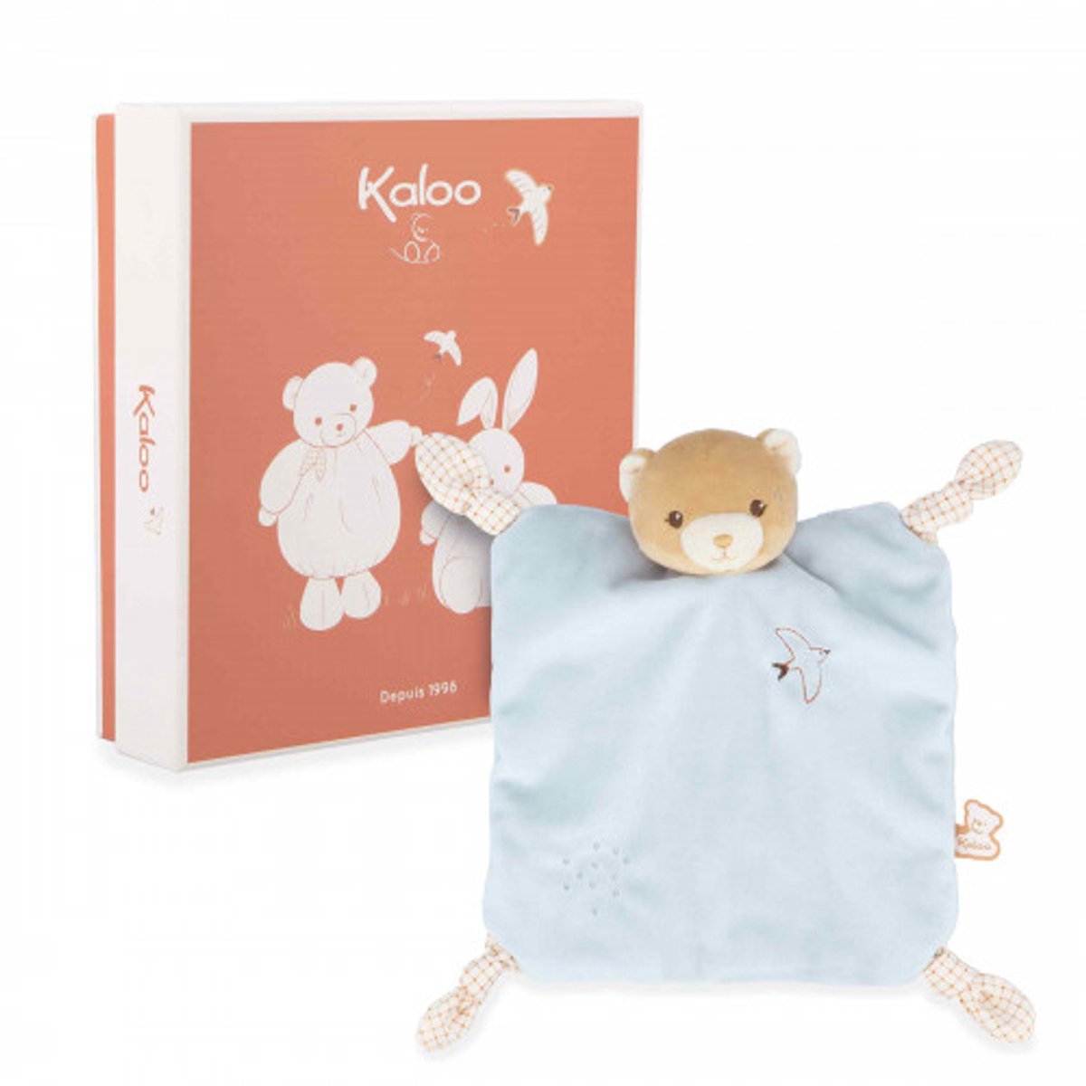 Kaloo - Teddybär blau - Kuscheltuch