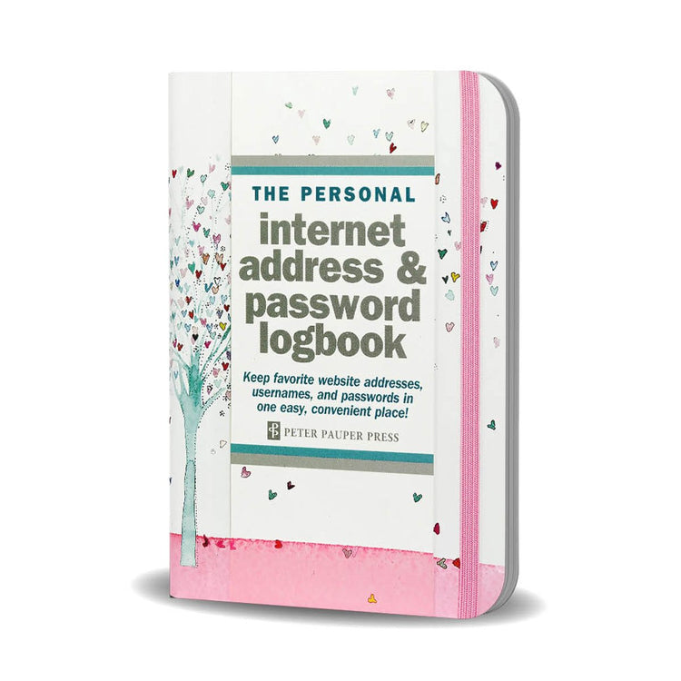 Peter Pauper Logbuch Internetadresse Passwort Baum der Herzen
