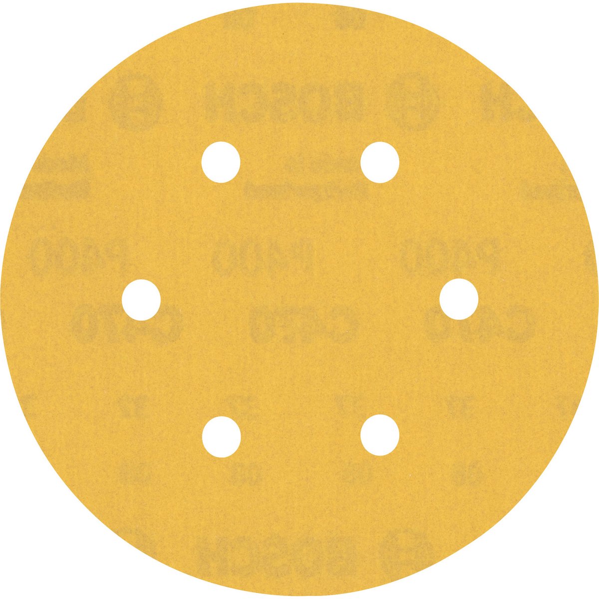 Bosch 50x Expert C470 Schleifpapier mit 6 Löchern für Exzenter ...