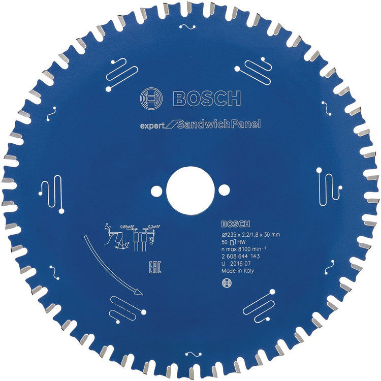 Bosch Zubehör Kreissägeblatt Expert für Sandwichplatte 235x30x2,2 1,8x50 - 2608644143
