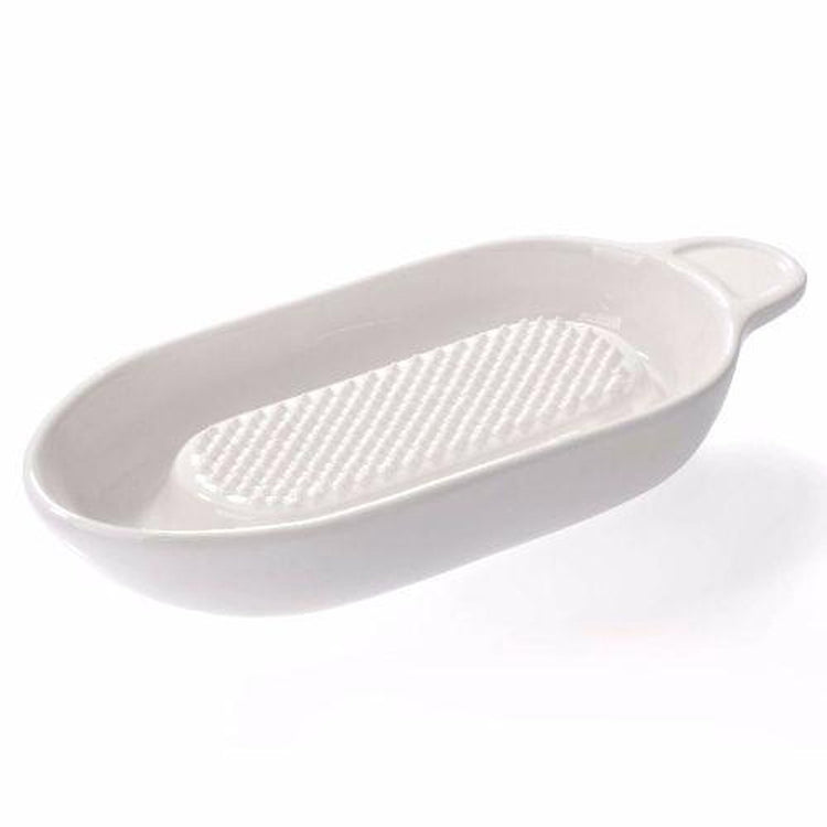Gefu fruttare Keramik-Obst- und Ingwerreibe 20,4 x 8,9 cm – weiß – spülmaschinenfest