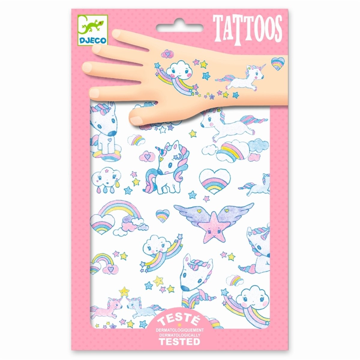 Djeco Klebetattoos | Einhorn | für Kinder