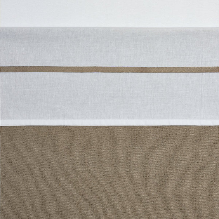 Meyco Babybettlaken mit Paspelierung – Taupe – 75 x 100 cm – 0,3 Tog