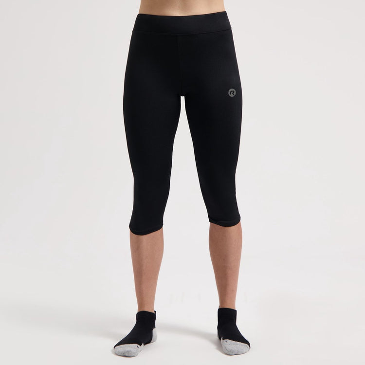 Rogelli Core Dreiviertel-Laufhose Damen – Schwarz – XS