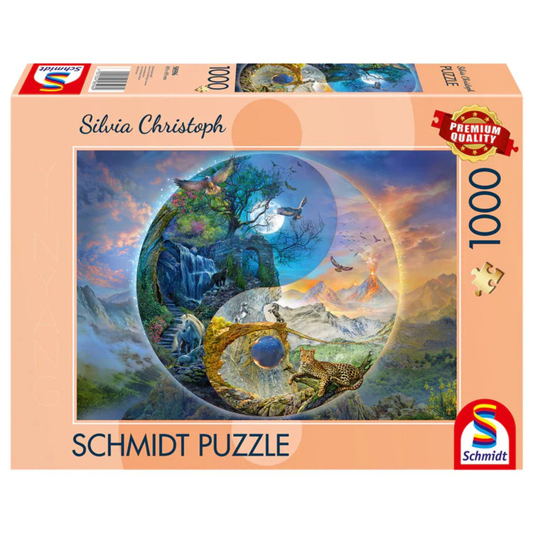 Schmidt - Puzzle - Yin Yang, Bergwelt - Silvia Christoph - 1000 Teile - Erwachsene - ab 12 Jahren
