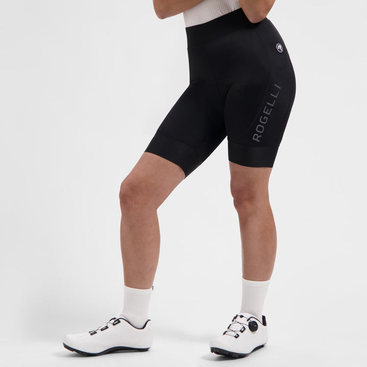 Rogelli Essential III kurze Radhose Damen – mit Sitzpolster – Schwarz – XL