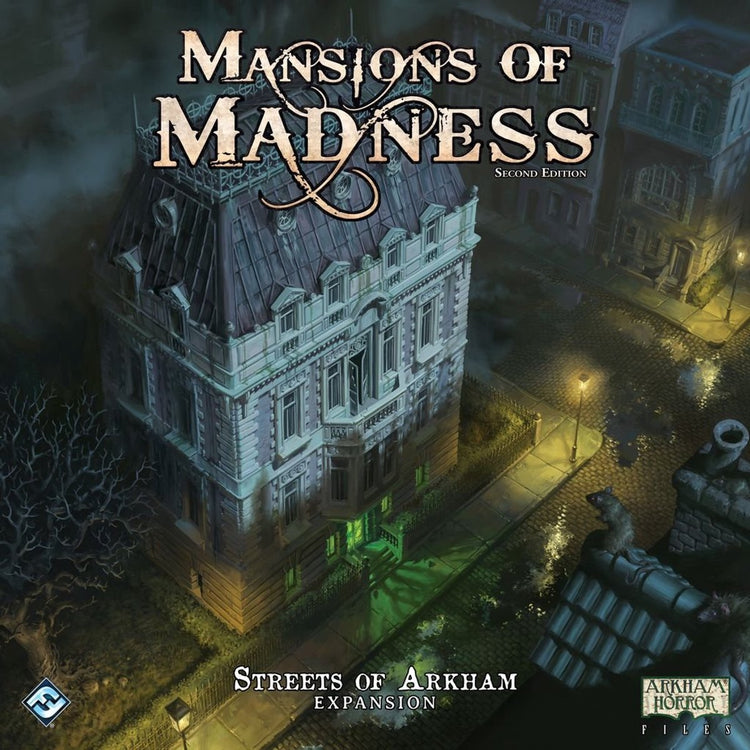 Fantasy-Flugspiele Mansions of Madness: Zweite Auflage – Streets of Arkham Mansions of Madness: Zweite Auflage – Streets of Arkham: Erweiterungs-Brettspiel-Rollenspiel