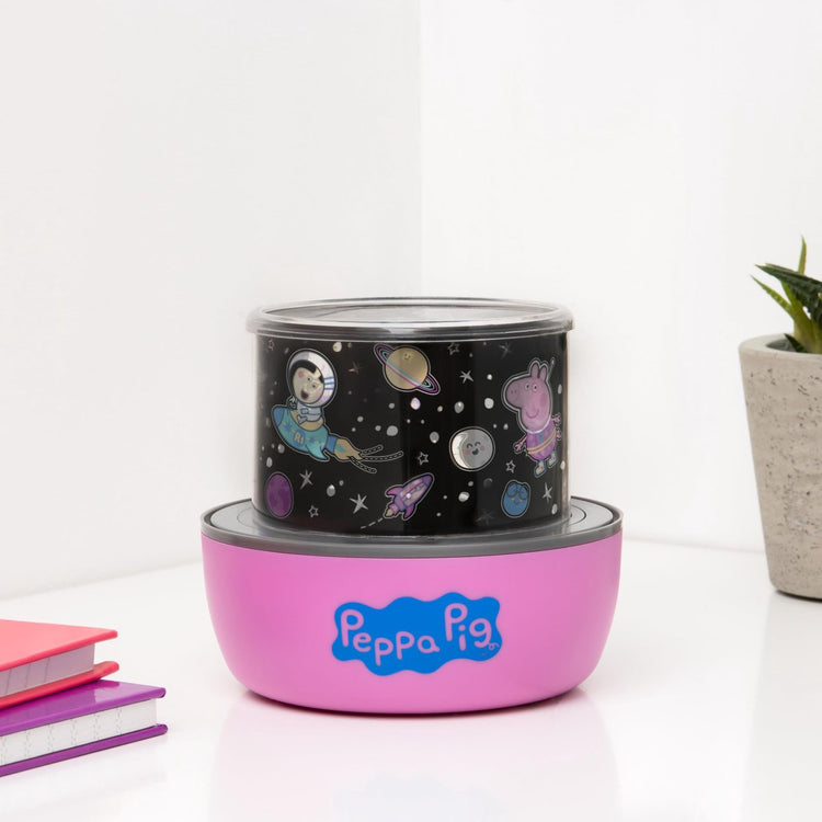 Paladone Peppa Pig Projektionslicht – Offiziell lizenzierte Projektorlampe mit Sounds, wechselbaren Szenen, 4 Lichtmodi, beruhigendes Nachtlicht zum Schlafengehen –