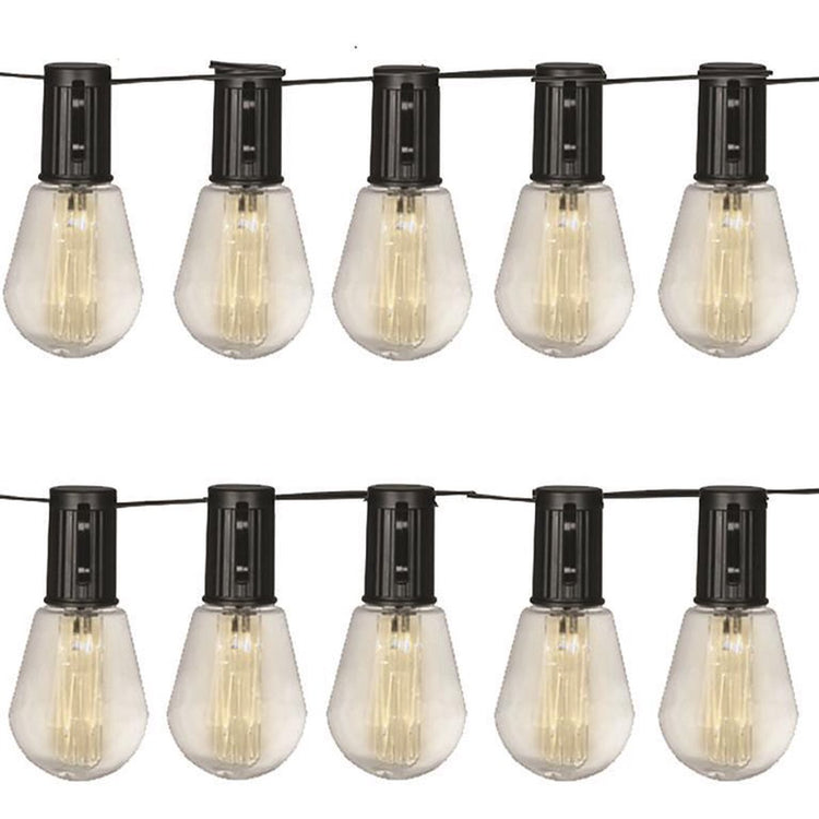 Luxform – Solar-Lichterkette mit 10 Lichtern – Alicante – Partybeleuchtung – angetrieben durch Solarenergie