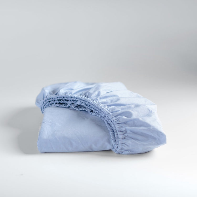 Cinderella - Wochenende - Spannbettlaken - bis 25 cm Matratzenhöhe - 100x210 cm - zartblau