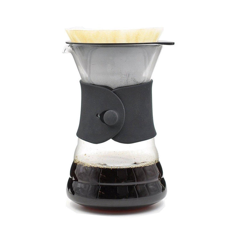 Hario V60 Drip Dekanter – Größe 02 – mit V60 Dripper Filterpapier – hitzebeständiges Glas