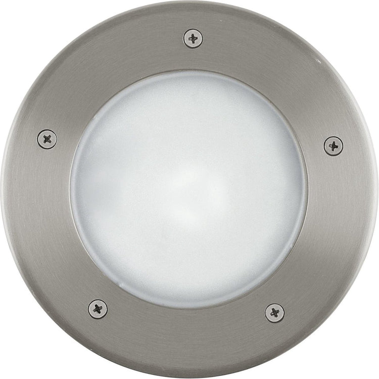 Eglo Riga 3 - Außenbeleuchtung - Bodeneinbauleuchte - 1 Licht - Edelstahl - Weiß - ø17 cm
