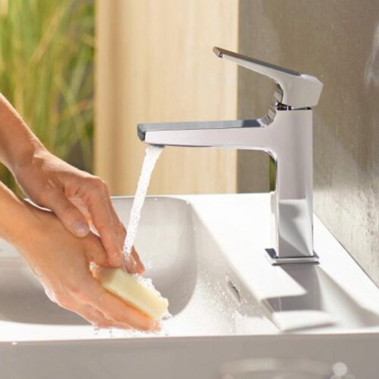 Hansgrohe Metropol Einhebel-Waschtischmischer 110 mit geradem Griff mit Ablaufgarnitur Chrom