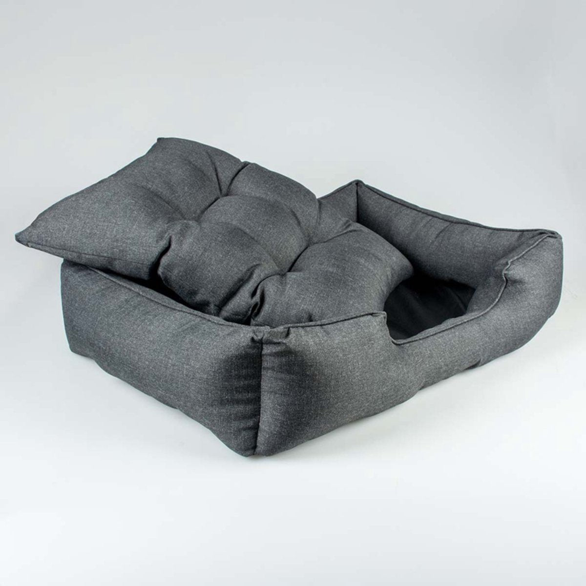 Duvo + Duratex Hundebett dunkelgrau m-60x80x16cm