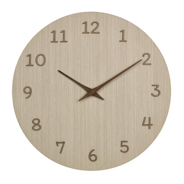 Tfa dostmann tfa wanduhr – natürliche holzfarbe – d30 cm – holz – wanduhr – rund