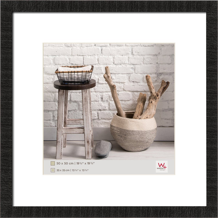 Walther Home - Holzrahmen - Fotogröße 50x50 cm - Schwarz